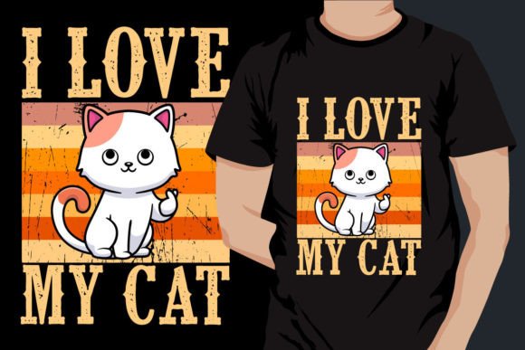 Cat Quote Vintage T-Shirt Design
