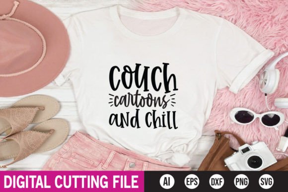 Couch Cartoons Chill Graphics for T-Shirt Designs