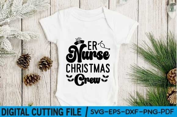 Er Nurse Christmas Crew Svg Graphics