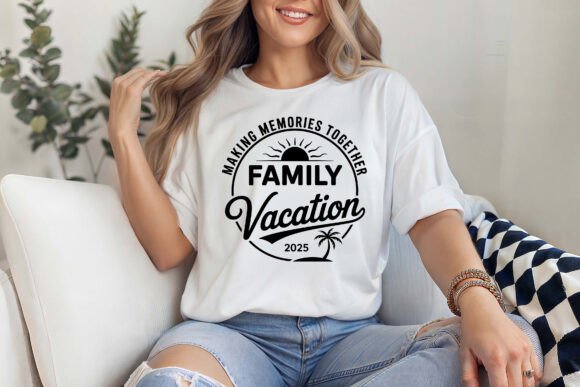 Family Vacation 2025 Beach Trip SVG PNG