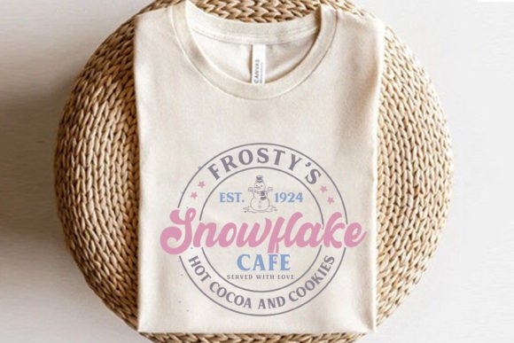 Frosty’s Snowflake Cafe Winter Quote SVG: Graphics & T-Shirt Designs