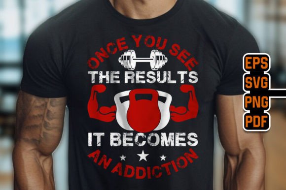Gym T-Shirt Design Print on Demand SVG