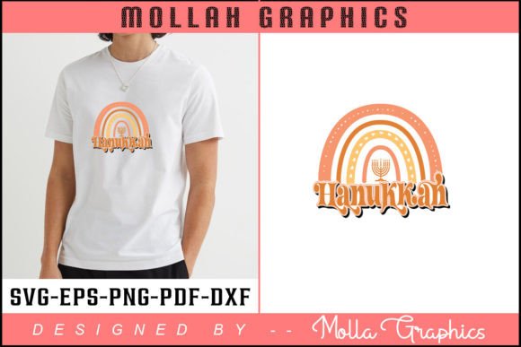 Hanukkah Typography T Shirt Design
