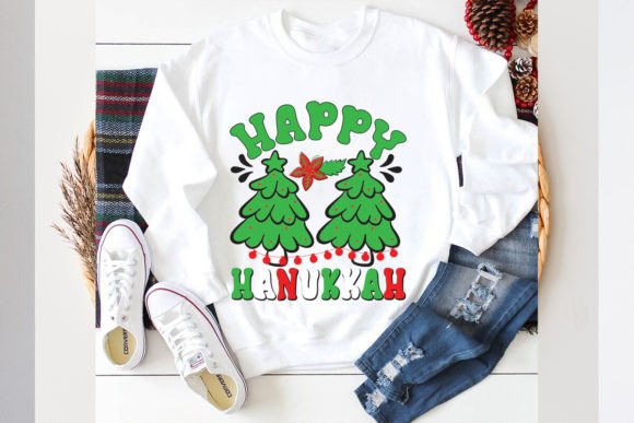 Happy Hanukkah SVG Design: Graphics for T-Shirt Designs