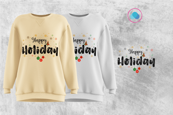 Happy Holiday T-Shirt Design Graphics