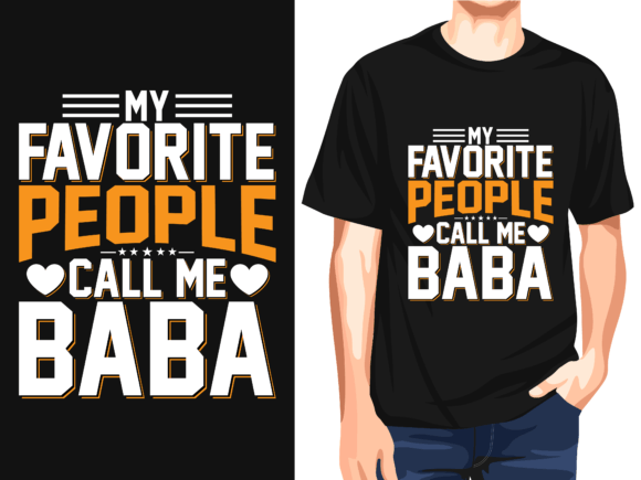 My Favorite People Call Me Baba Vector Graphics