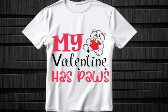 My Valentine Has Paws SVG Design