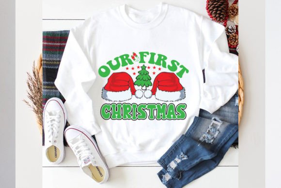 Our First Christmas Retro Design