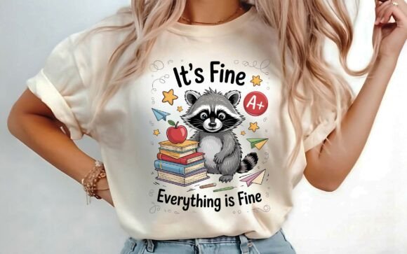 Sarcastic Raccoon PNG for Graphics & T-Shirt Designs