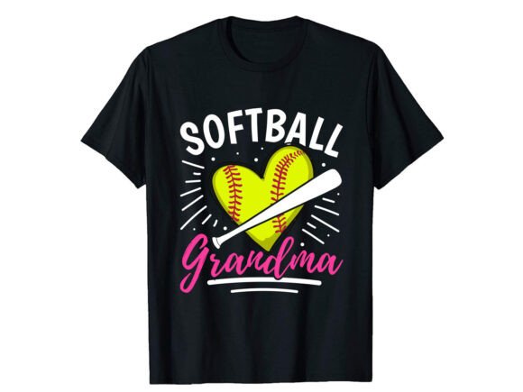 Softball Grandma T-Shirt PNG SVG