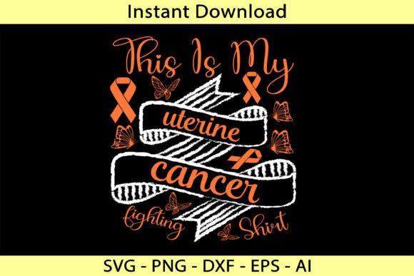 This is My Uterine Cancer Fighting Shirt Graphics